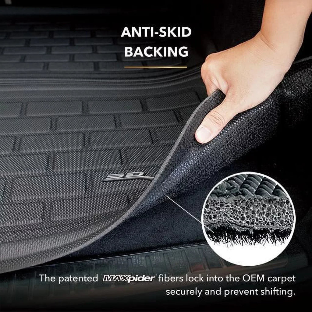 Stylish 3D MAXpider KAGU Cargo Liner (BLACK) compatible with MERCEDES-BENZ EQS 2022-2024 - Cargo Liner
