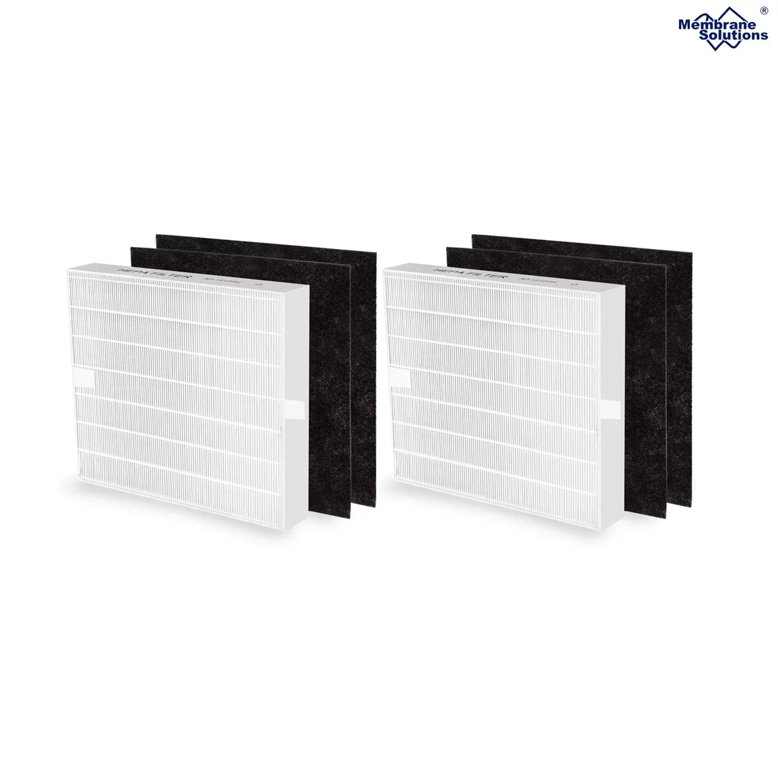 Stylish Membrane Solutions AP-1512HH Filter, Part# 3304899, Compatible with Coway Air Purifiers with Carbon Pre Filters, 2 Pack