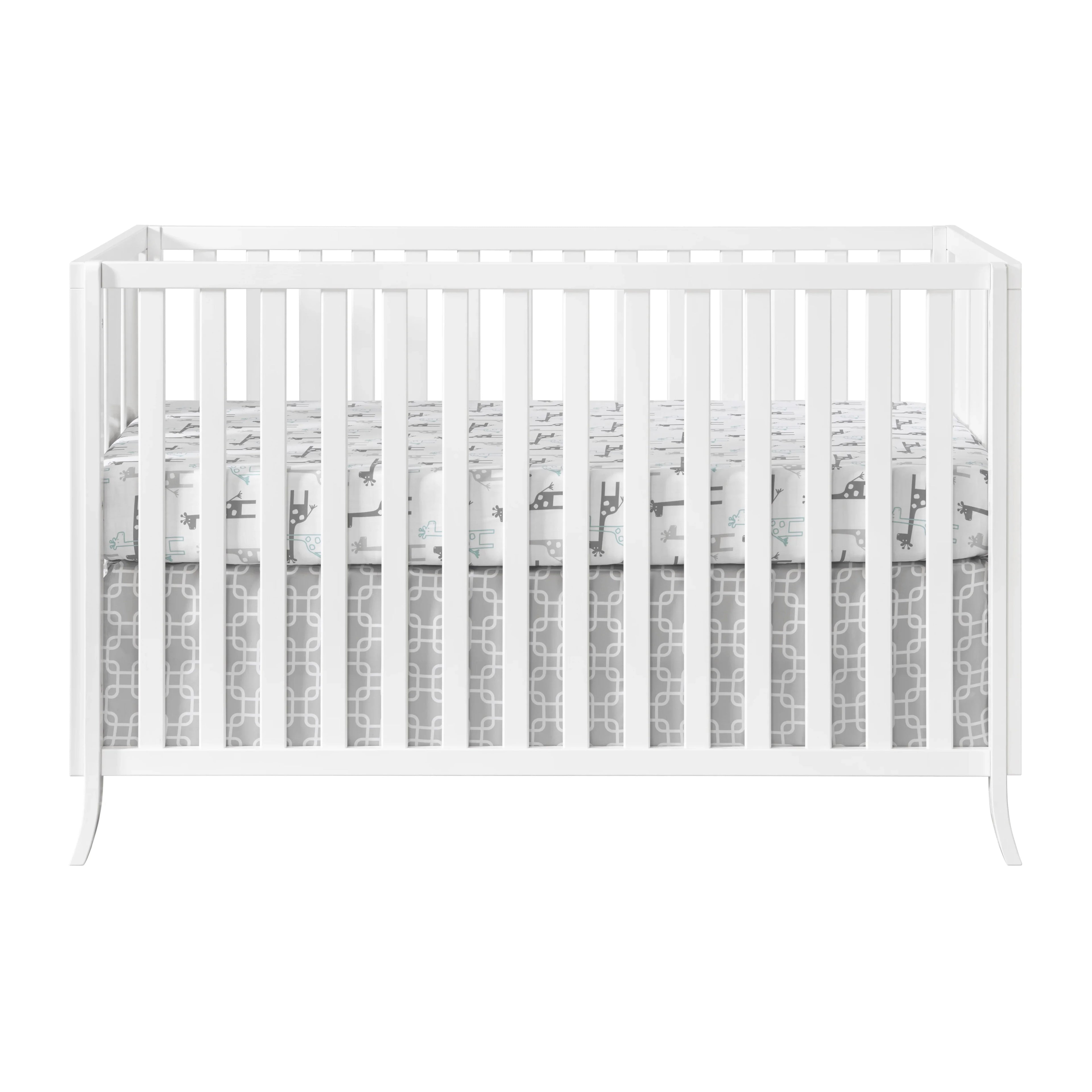 Oxford Baby Arlie 4 in 1 Convertible Island Crib White