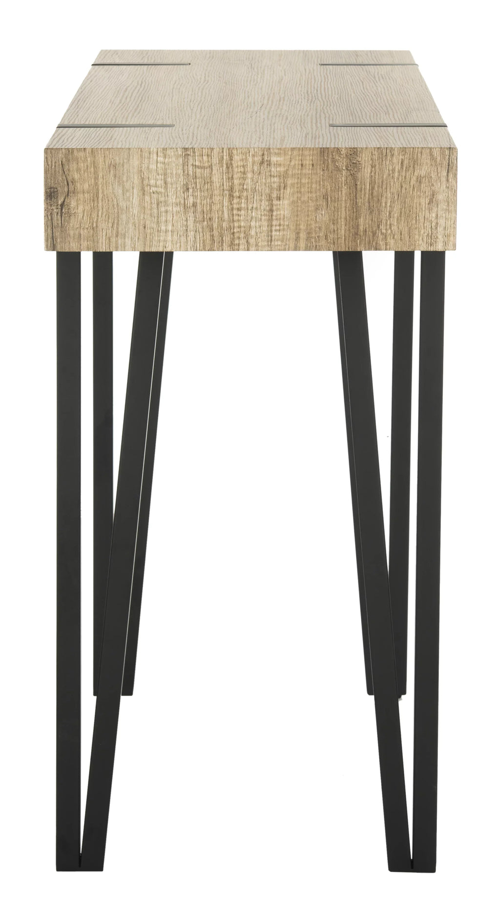 SAFAVIEH Alyssa Rectangular Mid-Century Wood Top Console Table, Brown - Exclusive Design