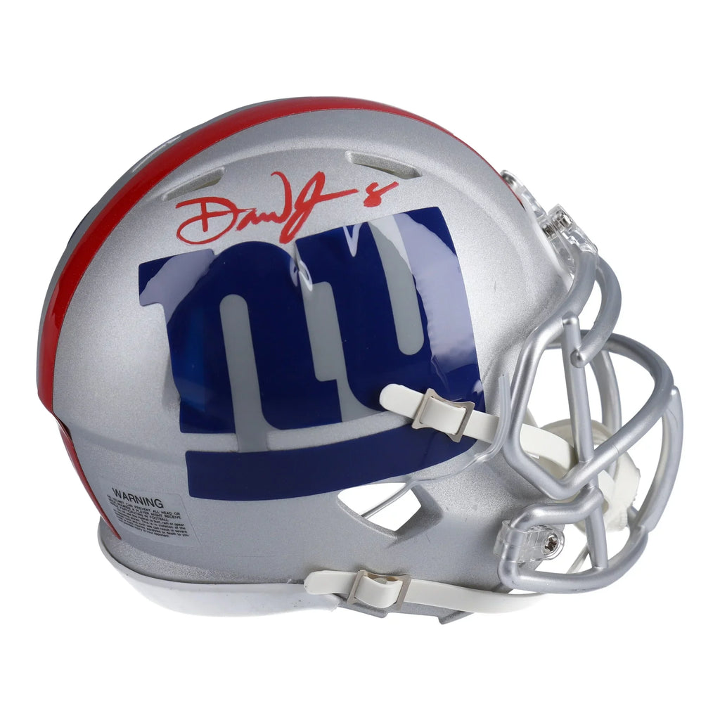 Stylish Daniel Jones New York Giants Autographed Riddell AMP Alternate Speed Mini Helmet