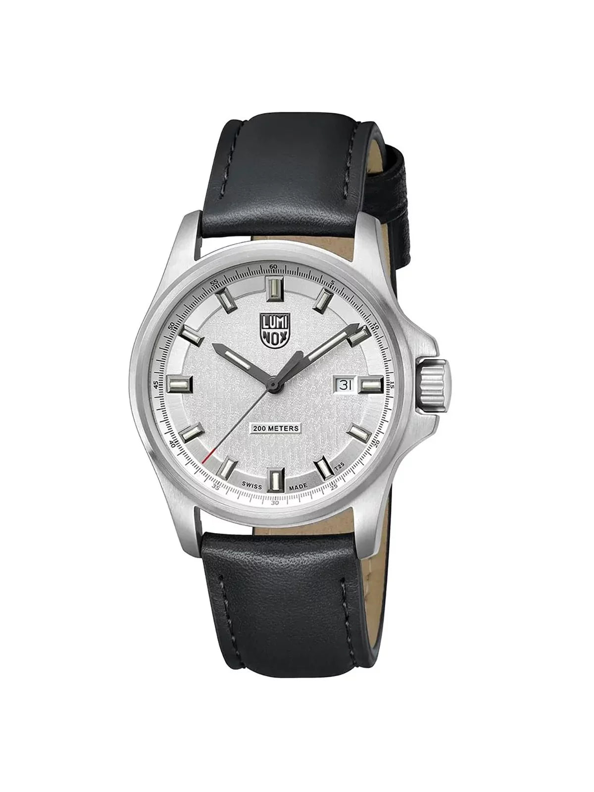 Luminox Dress Field 42mm Stainless Steel Silver Dial Mens Quartz Watch XL.1839