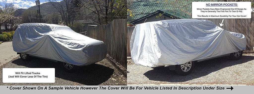 Weatherproof SUV Cover Compatible With 2016 Volvo XC60 - Outdoor & Indoor - Protect From Rain Water, Snow, Sun - Durable - Fleece Lining - Includes Anti-Theft Cable Lock, Storage Bag & Wind Straps
