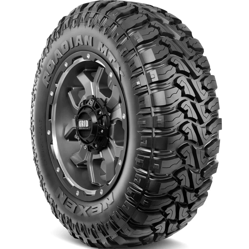 Set of 4 (FOUR) Nexen Roadian MTX LT 255/75R17 Load C 6 Ply M/T Mud Tires Fits: 2021-22 Jeep Wrangler Willys Sport, 2013 Jeep Wrangler Unlimited Rubicon