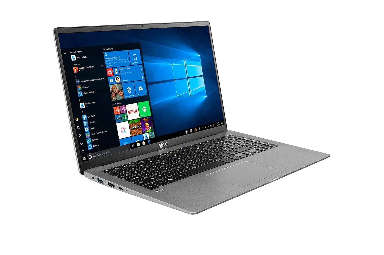 LG 2022 Gram Ultralight Laptop - Full Day Battery - 15.6" FHD IPS - 11th i5-1135G7-16GB LPDDR4-1TB (512x2) NVMe SSD - Iris Xe Graphics - Backlit Keyboard RJ-45 Win 10 w/RATZK 32GB USB - Exclusive Design