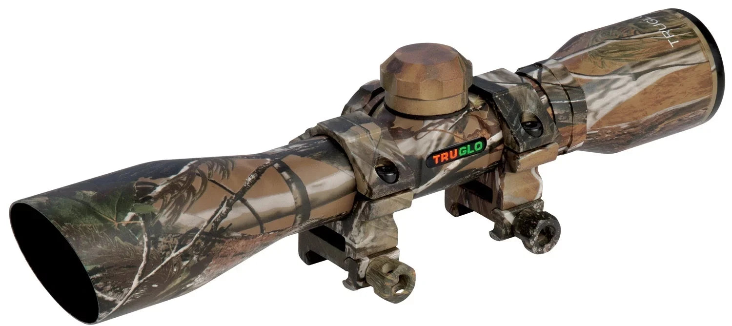 Stylish Truglo TG8504CD Compact 4x 32mm Obj 22.5 ft @ 100 yds FOV 1" Tube Realtree APG Diamond