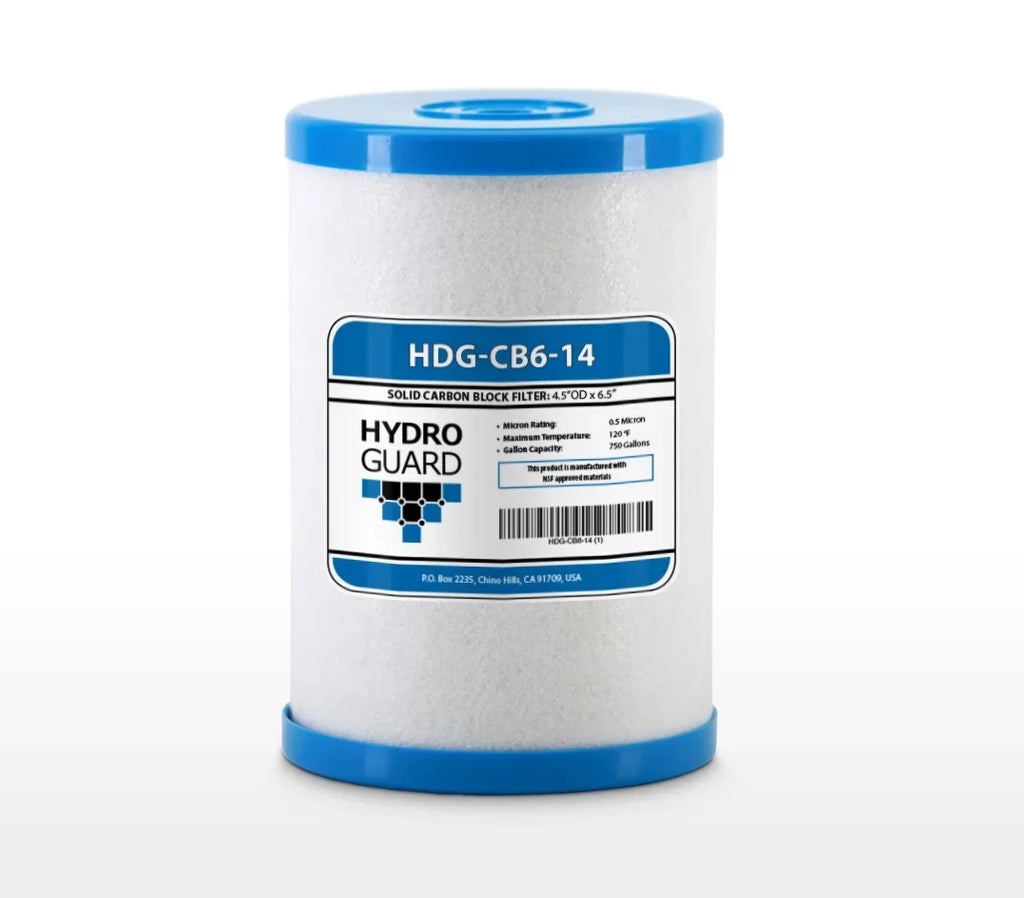 Hydro Guard HDG-CB6-14 CB6 Carbon Block Water Filter Replacement Cartridge - Exclusive Design