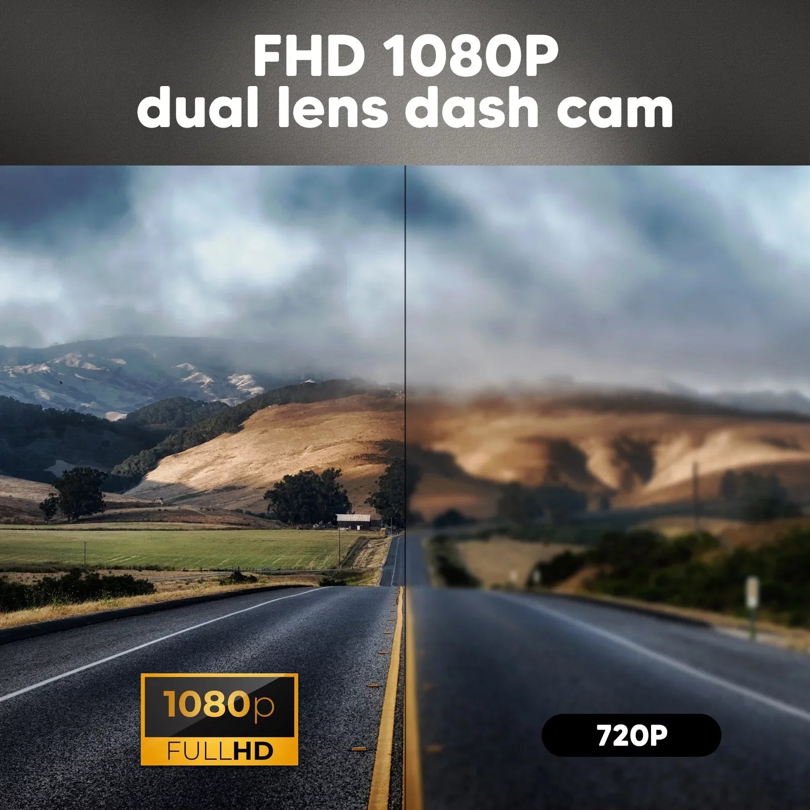 Dash Cam Front and Inside for Car, Dual Dash Cam W/32GB TF Card, HD 1080P Car Camera Dual Lens, Wide Angel DVR Car Parking Driving Recorder Night Vision Loop Recording G-Sensor - Exclusive Design