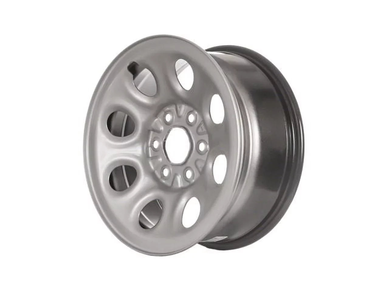 Stylish Steel Wheel - 17 x 7.5 Inch - 8 Hole - Silver - Compatible with 2009 - 2014 Chevy Express 1500 2010 2011 2012 2013