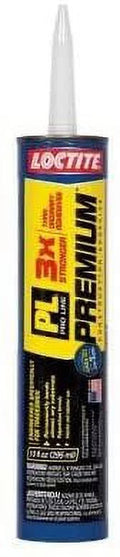 LOCTITE Construction Adhesive Premium Adhesive PL Polyurethane 10 OZ Tubes Pack of 12