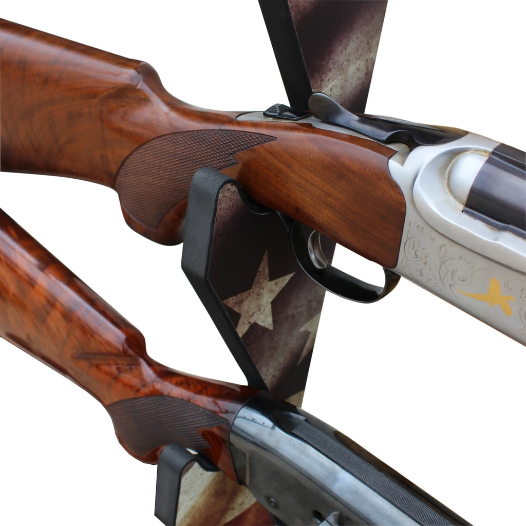 Stylish Rush Creek Creations Indoor 3 Rifle/Shotgun Wall Storage Display Rack Americana Finish - Convenient Easy Assembly