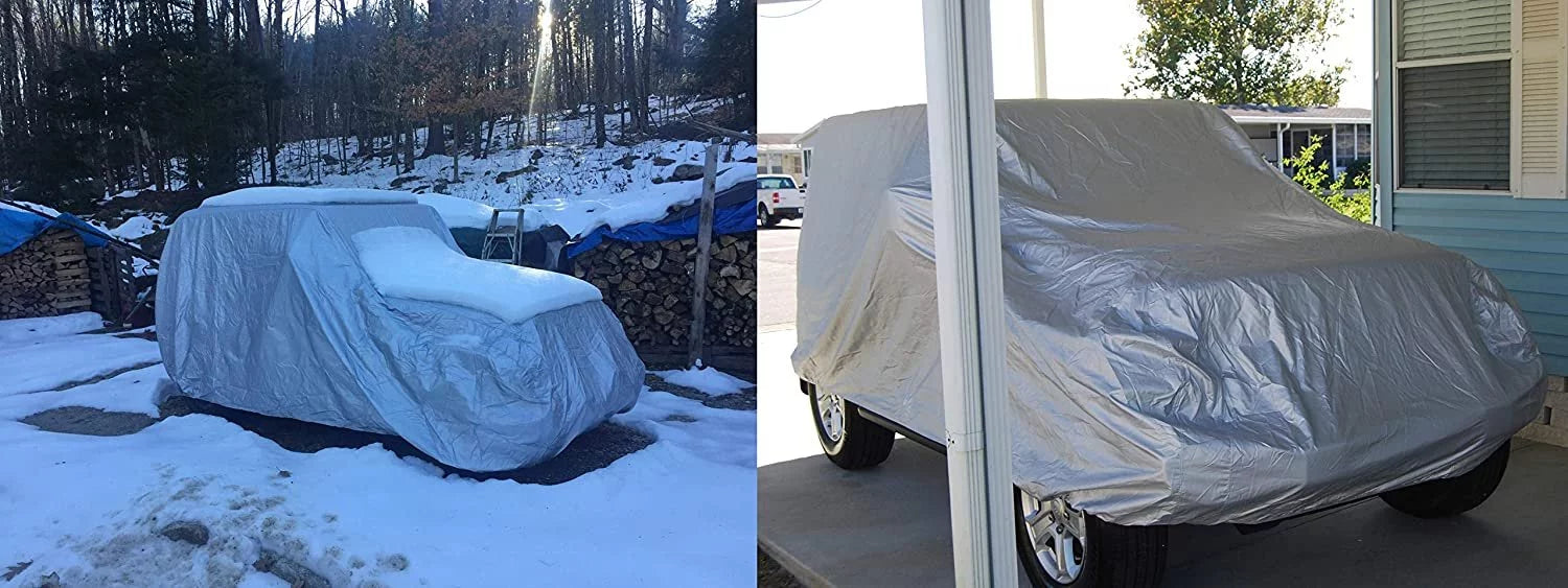 Weatherproof SUV Cover Compatible With 2016 Volvo XC60 - Outdoor & Indoor - Protect From Rain Water, Snow, Sun - Durable - Fleece Lining - Includes Anti-Theft Cable Lock, Storage Bag & Wind Straps