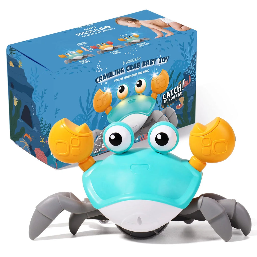 Malai Vivid And Cool Baby Toys Infant Crawling Crab: Tummy Time Toy Gifts For Kids And 36 Months Toddlers For Learning Crawl, Walking & Music Development Interactive Birthday Gift