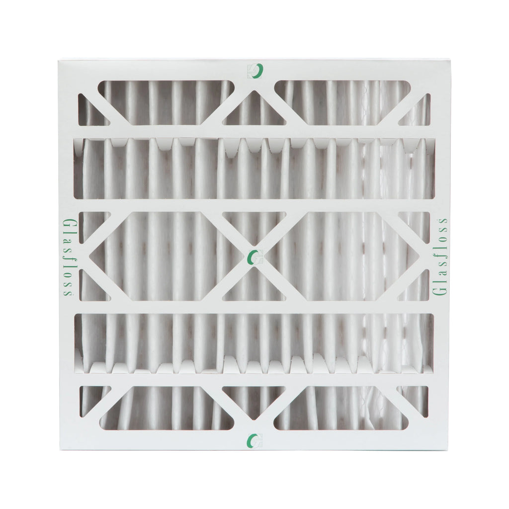 Stylish 6 Pack of 20x20x4 MERV 13 Pleated 4" Inch Air Filters by Glasfloss. Actual Size: 19-1/2 x 19-1/2 x 3-3/4