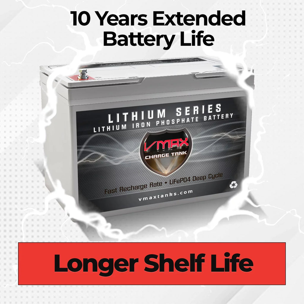 VMAX LFP22-1255 Nominal Voltage 12.8V 55Ah Lithium Deep Cycle Marine Battery Compatible with Minn Kota Terrova 55 Nominal Voltage 12.8V 50LB Trolling Motor LiFePO4 BMS