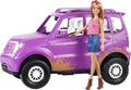 Barbie Sweet Orchard Farm Doll & Vehicle Set with Blonde Doll & Purple 4-Seater Off-Roading Toy Car