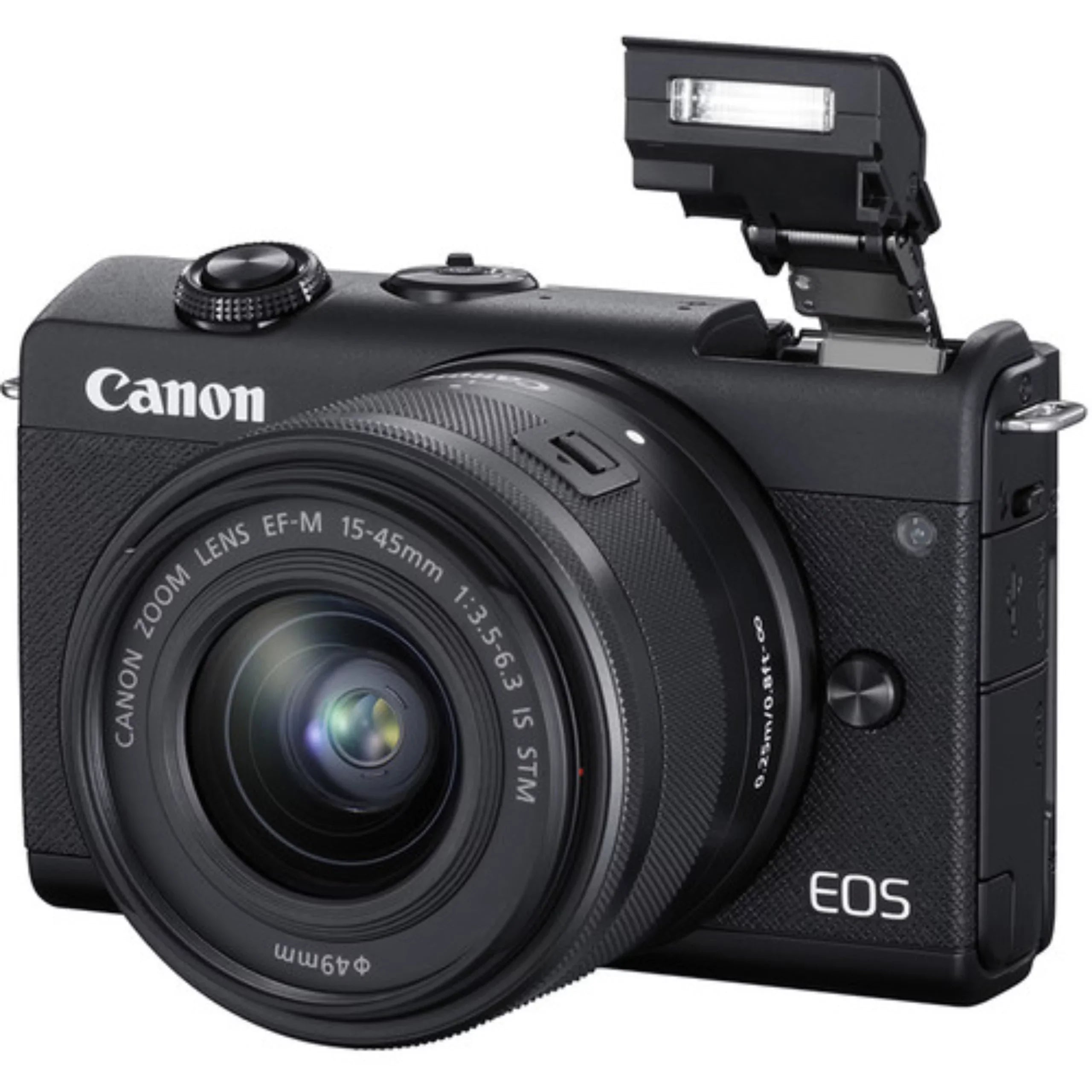 Canon EOS M200 Mirrorless Digital Camera Dual Lens Kit (Black) - Exclusive Design