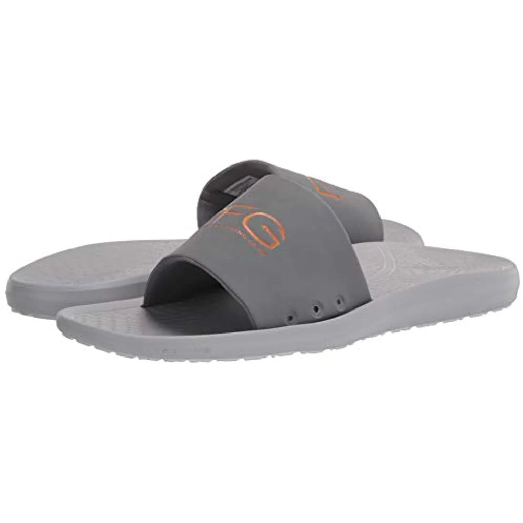 Columbia Men's Yachtrocker PFG Slide Sport Sandal, Ti Grey Steel/Lamp Orange, 9