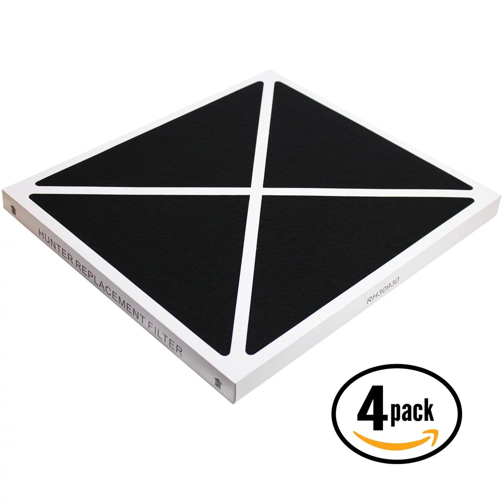 4-Pack Replacement Hunter 30255 Air Purifier Filter - Compatible Hunter 30930 Air Filter