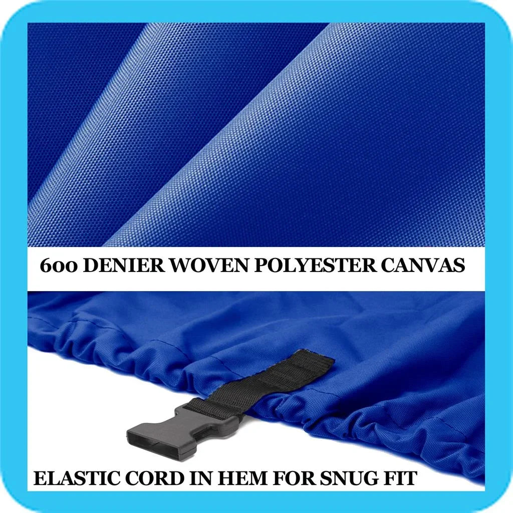 Stylish BLUE, GREAT QUALITY BOAT COVER Compatible for COBIA 14 TBR O/B ALL YEARS
