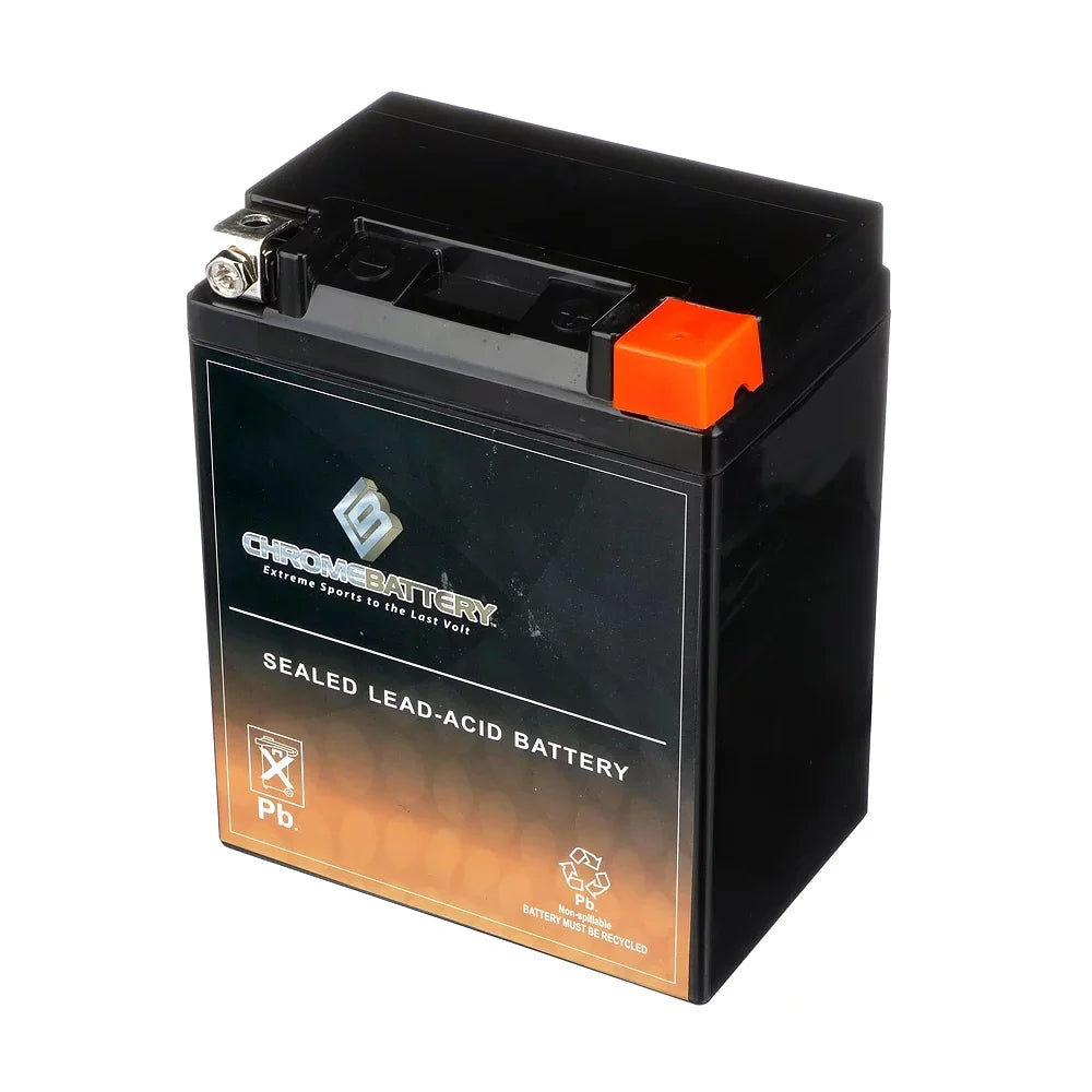 Chrome Battery Ytx14Ahl-Bs Motorcycle Battery For Suzuki 650Cc Ls650 Savage S40 2003