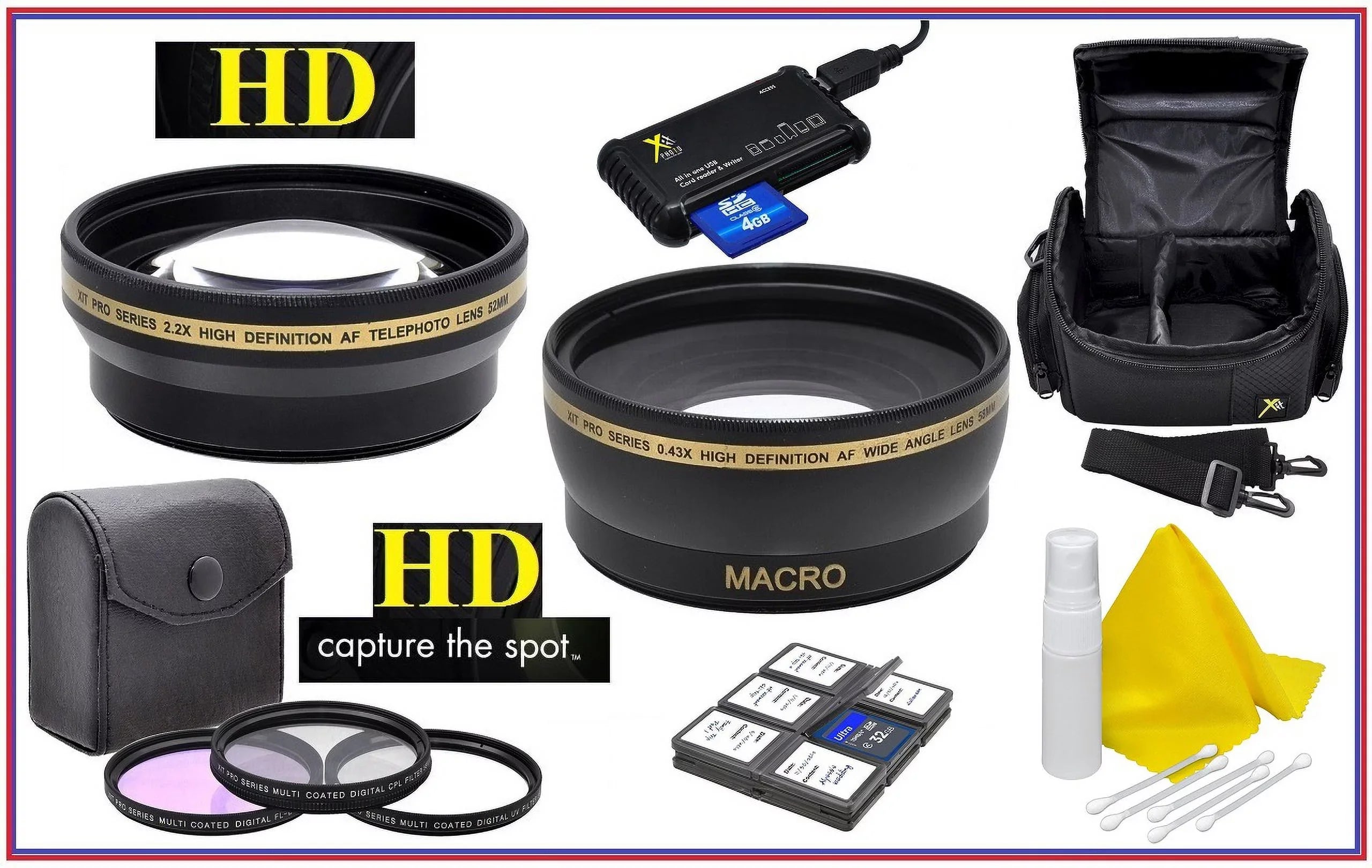 Hi Definition Super Saving Accessory Package for Canon EOS M200 (49mm Compatible) - Exclusive Design