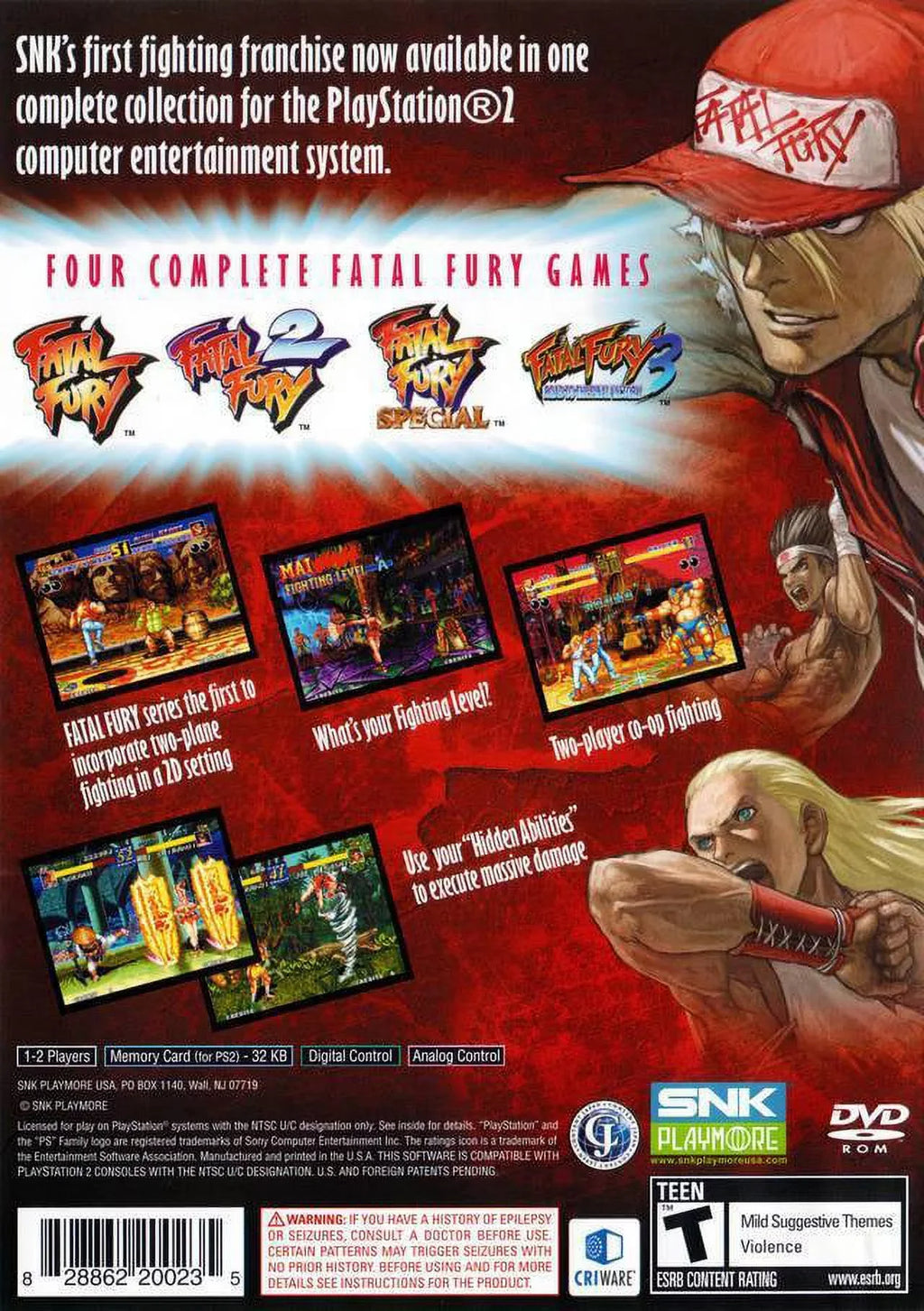 Stylish Fatal Fury Battle Archives Volume 1 PS2