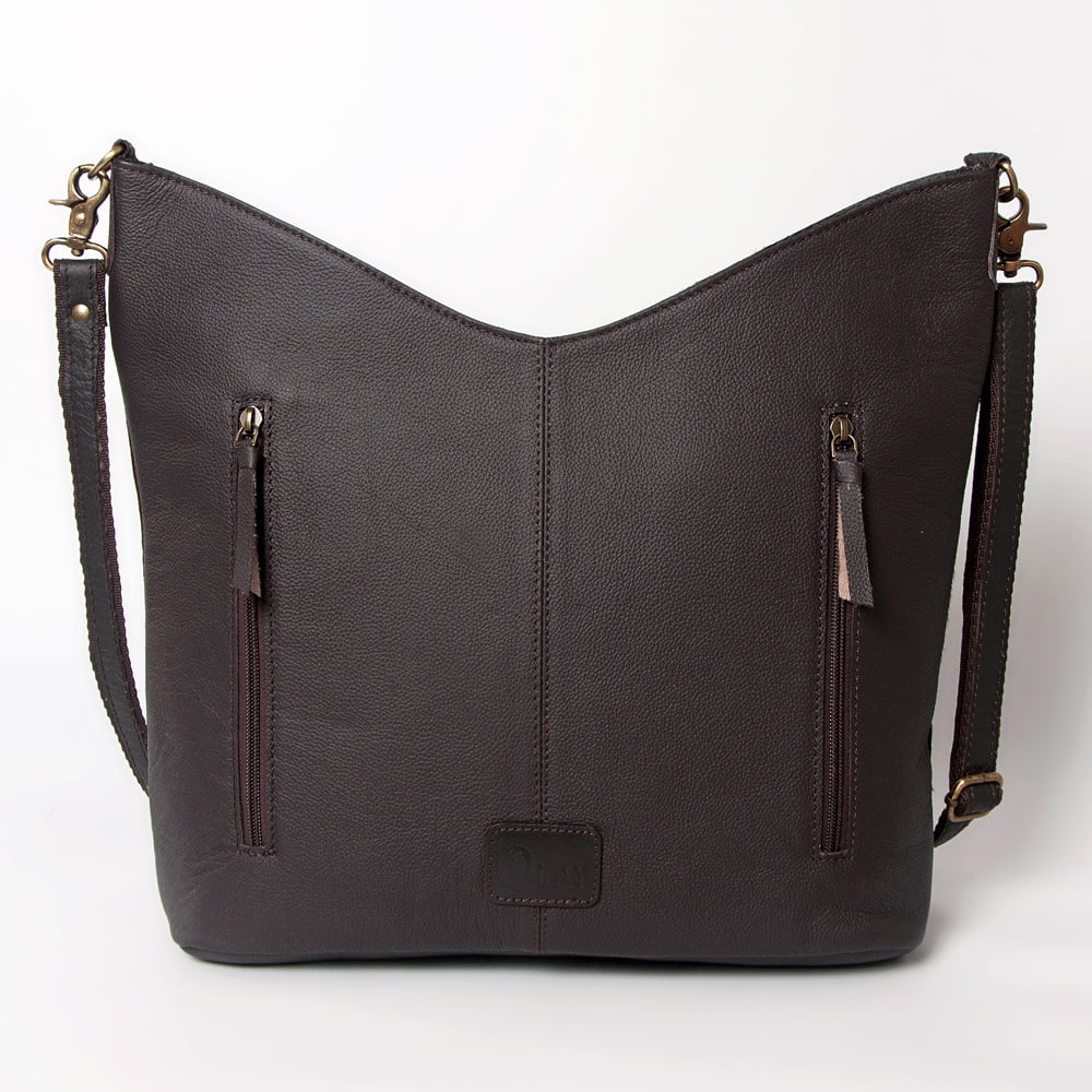 Stylish KB OHLAY KBA122 HOBO Hand Tooled Hair-on Genuine Leather women bag western handbag purse