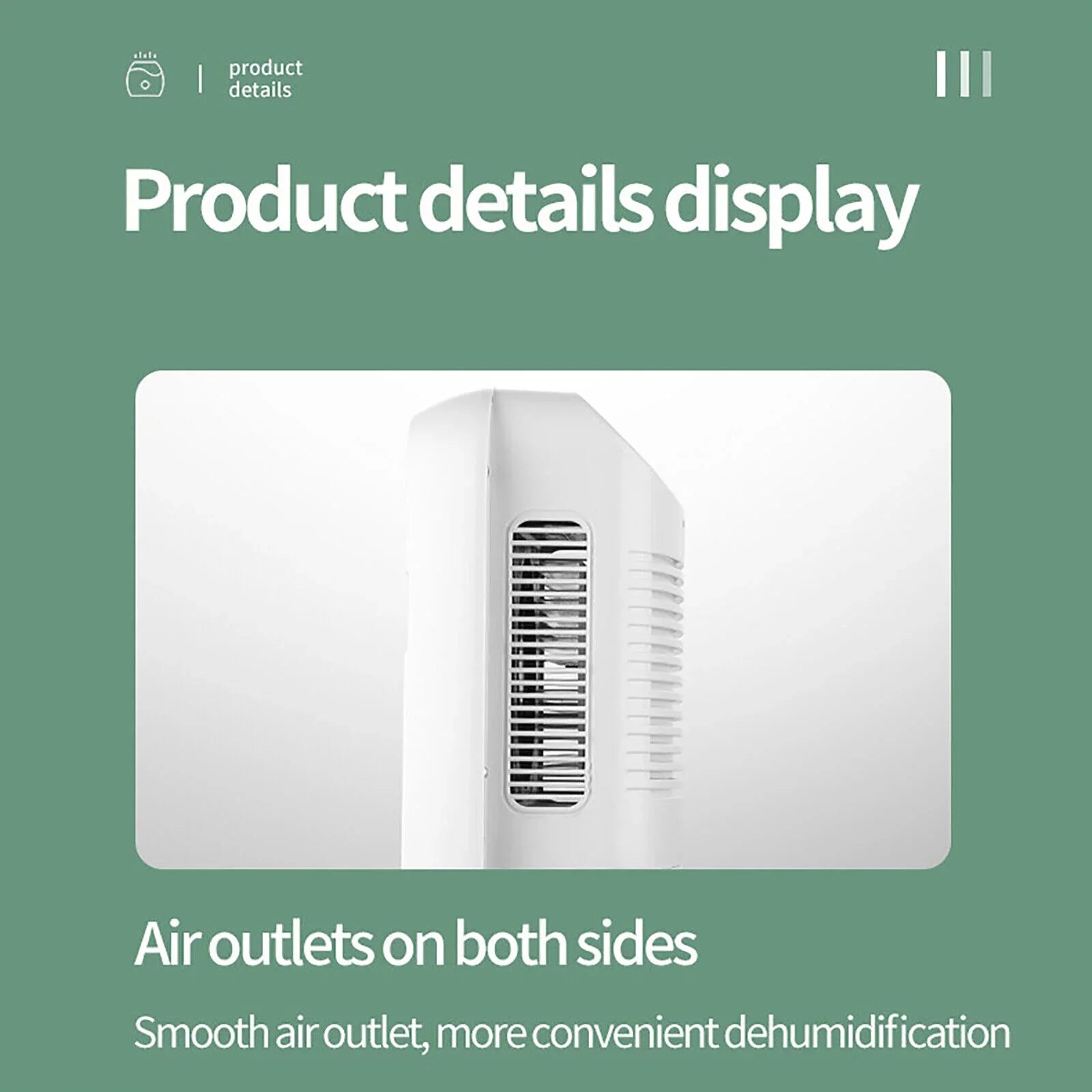 Stylish ZhdnBhnos Portable MIni Compact Dehumidifier Moisture Dryer w/ Drain Hose 2.5L Water Tank for Bedroom Caravan RV Garage
