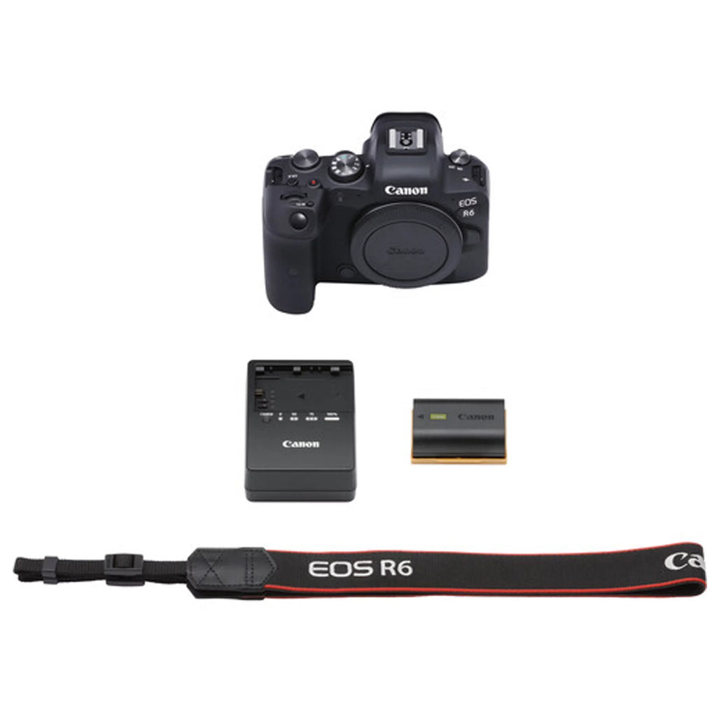 Stylish Canon EOS R6 Mirrorless Digital Camera W/ 24-105mm f/4-7.1 Lens+75-300mm F/4-5.6 III Lens+128GB Memory+Case+Filters+Tripod(26pc Bundle)
