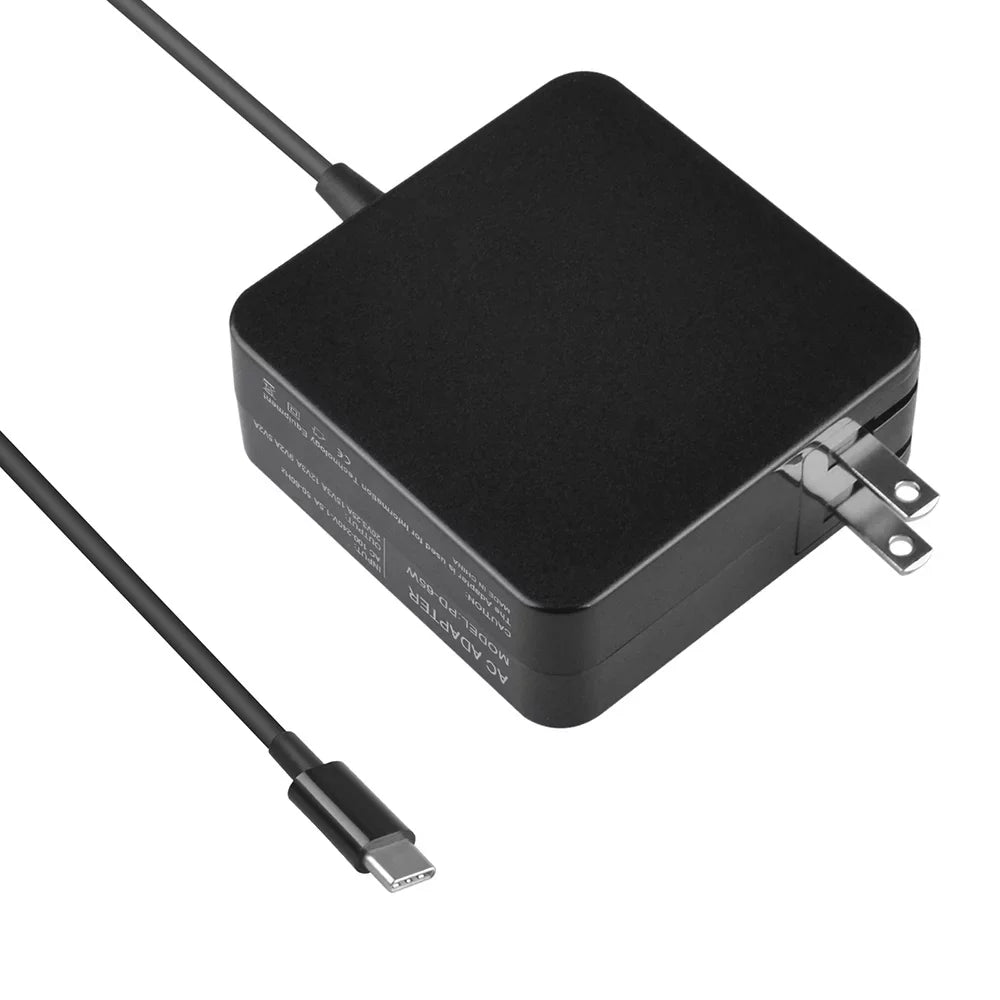 Stylish Aprelco Black 65W USB Type-C AC Adapter Charger Compatible with 100e Chromebook 1st Gen Type 81ER