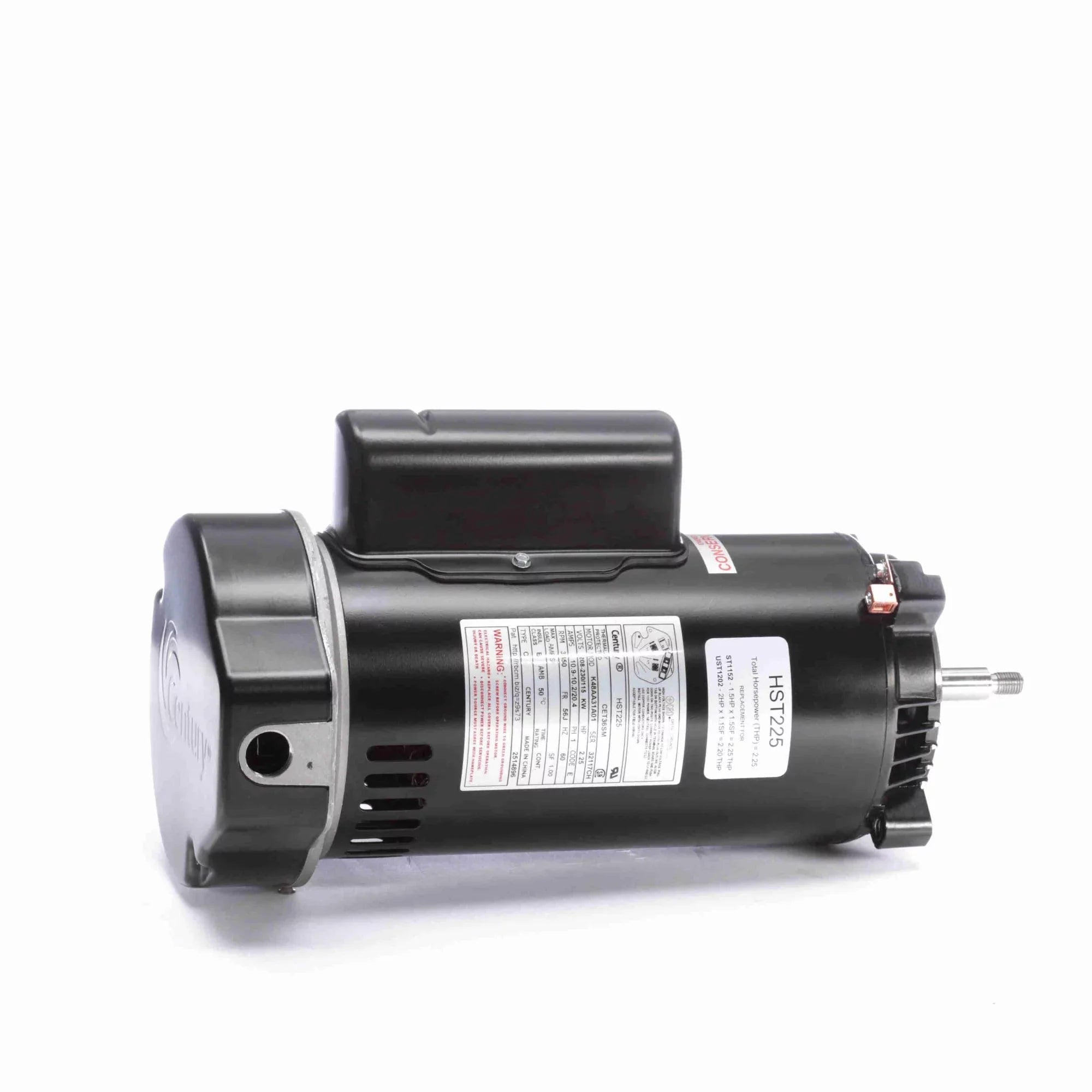The Pool Supply Shop 2.25 Round Threaded Shaft Horizontal Pool Pump Motor