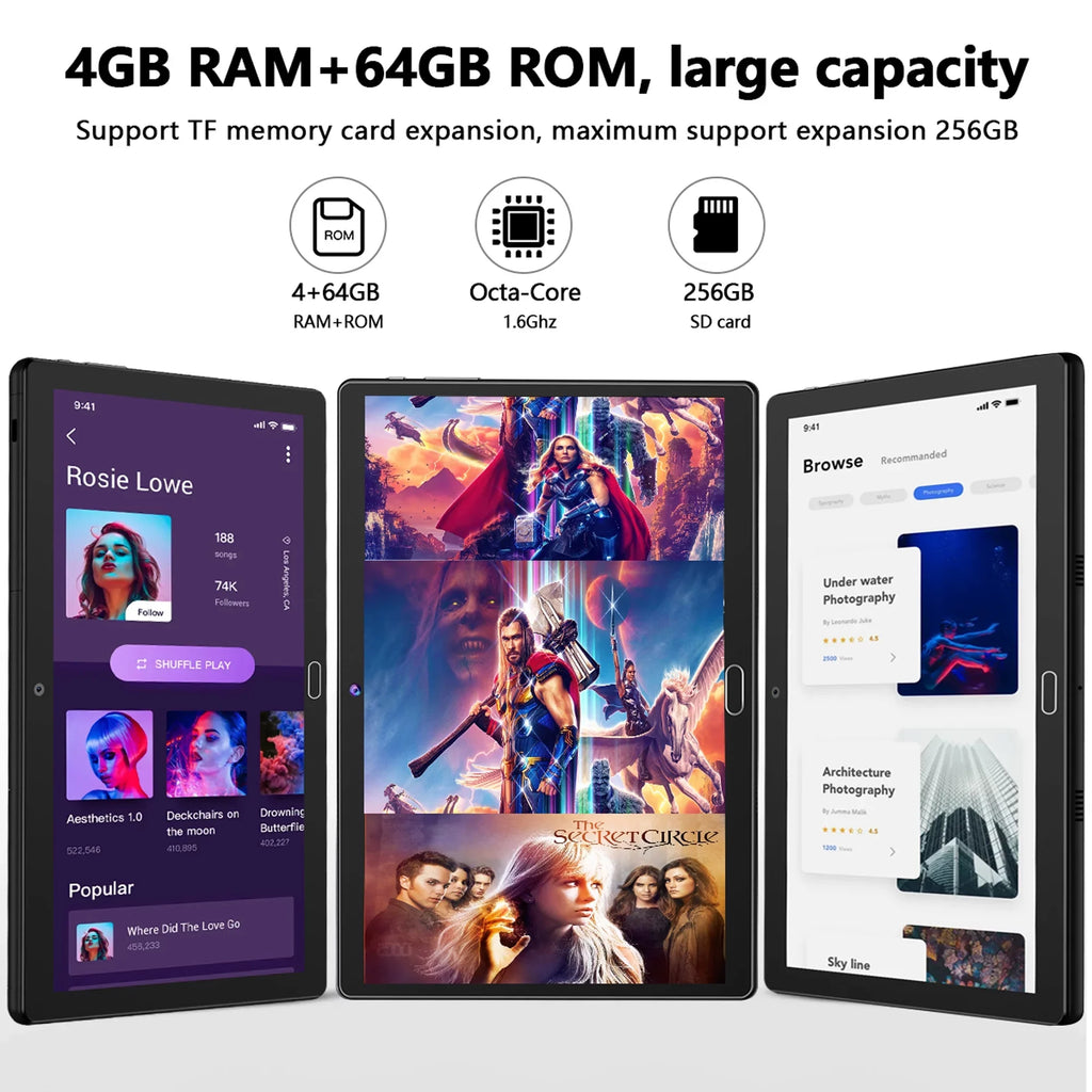 Android 11,Tablet with Keyboard,10 inch 2 in 1 Tablets,64GB ROM(up to 128GB Expand ),6000mAh Battery,Latest 1.6GHz Octa- 4G Cellular Tablet PC,Dual Camera,Wi-Fi,Bluetooth,GPS,Black