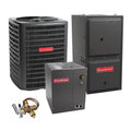 2 Ton 14.5 SEER2 Goodman Heat Pump GSZH502410 and 96% AFUE 60,000 BTU Gas Furnace GM9C960603BN Upflow System with Coil CAPTA3026B4 - Exclusive Design