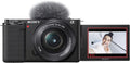 Sony Alpha ZV-E10L 24.2 Megapixel Mirrorless Camera with Lens, 0.63", 1.97", Black