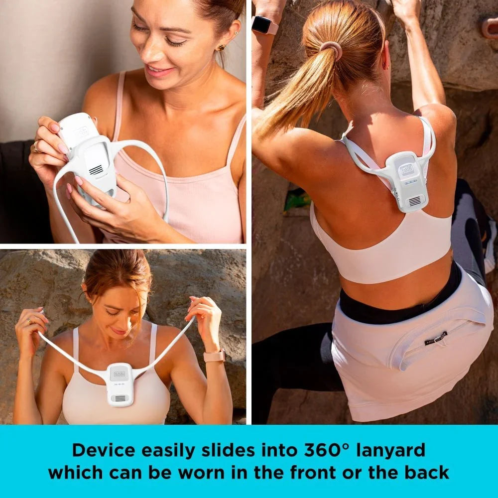 Stylish BLACK+DECKER Comfortpak, Wearable Cooling and Heating Device, Cloud White (BCWCC101-10)