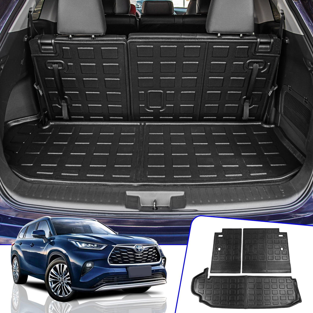Fit 2020-2024 Toyota Highlander Trunk Mat Cargo Liner Trunk Liner 2023 7 Seats Highlander Accessories