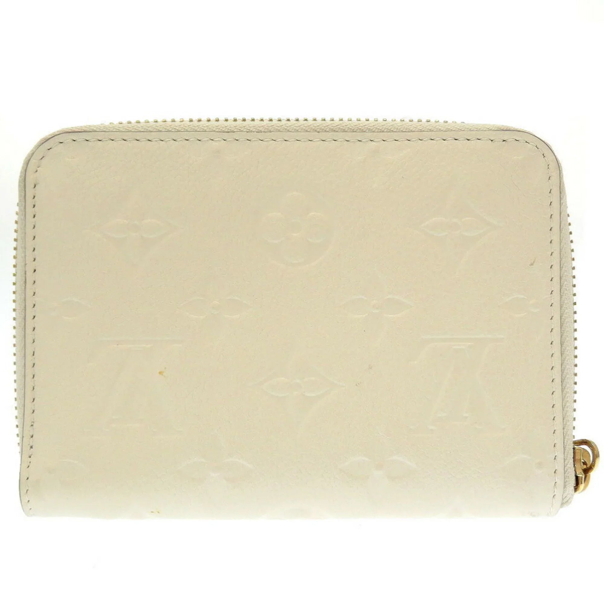 Pre-Owned Louis Vuitton Monogram Implant Portefeuille Secret M93432 Neige Bifold Wallet Round (Good) - Exclusive Design