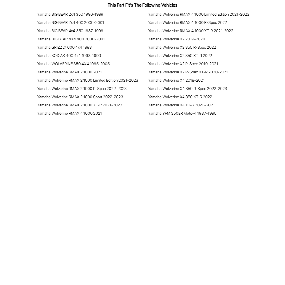 2021-2022 Equipment