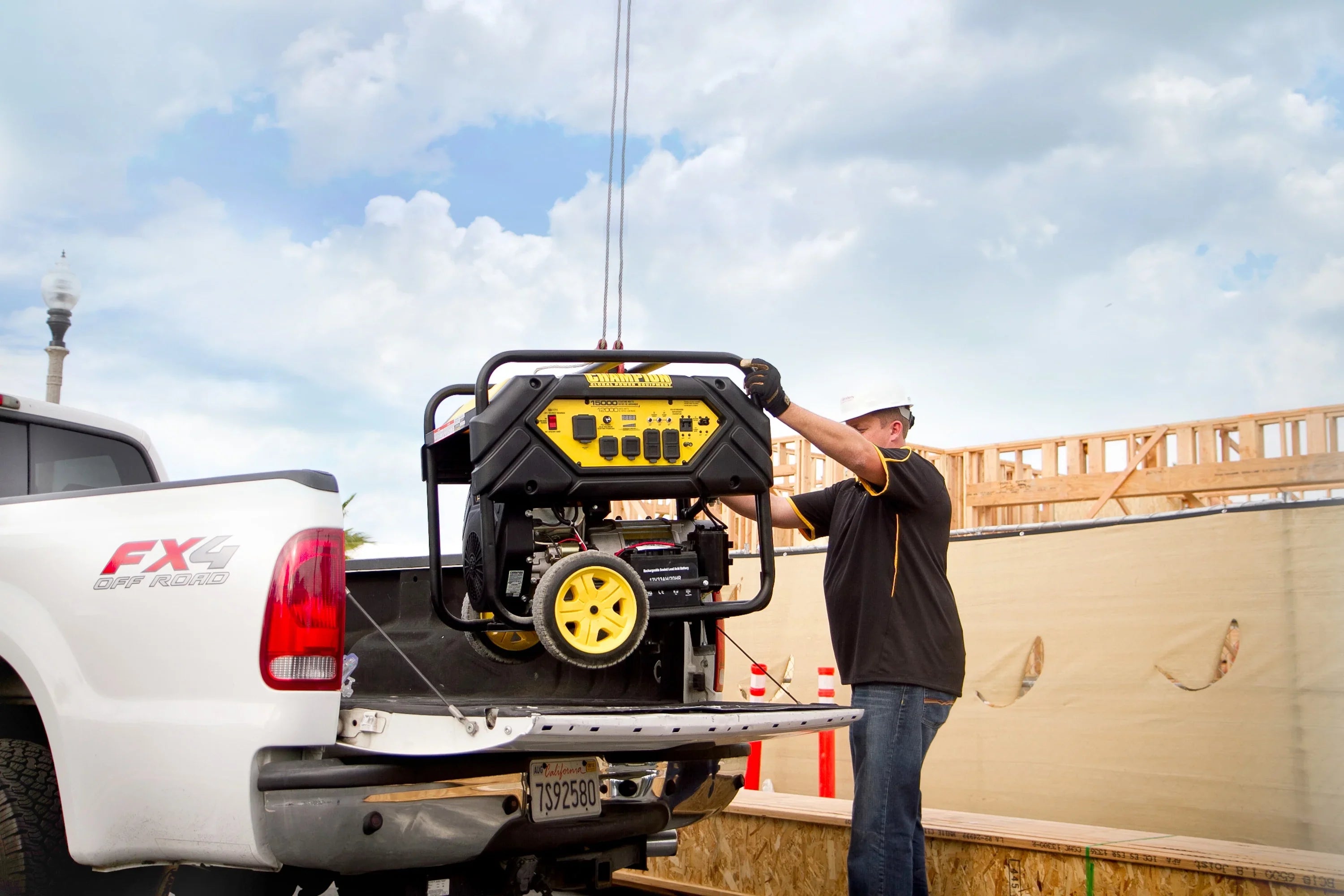 Champion Power Equipment 15,000/12,000 Watts Portable Generator with Electric Start and Lift Hook - Exclusive Design