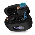 UrbanX True Wireless Bluetooth Earbuds + Charging Case, Black, Dual Connect, IPX5 Water Resistance, Bluetooth 5.2 Connection, Balanced, Bass Boost Compatible with Tab M9