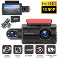 Dash Cam Front and Inside for Car, Dual Dash Cam W/32GB TF Card, HD 1080P Car Camera Dual Lens, Wide Angel DVR Car Parking Driving Recorder Night Vision Loop Recording G-Sensor - Exclusive Design
