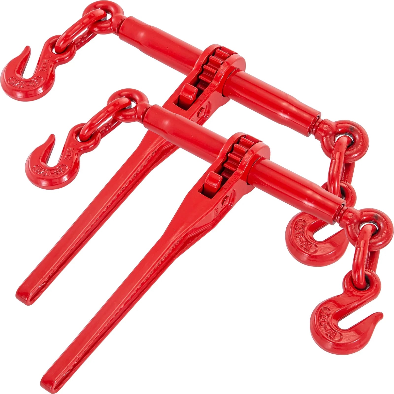 BENTISM Chain Binder Ratchet Load Binder 5/16in-3/8in, 6600lbs for Tie Down, 2pcs