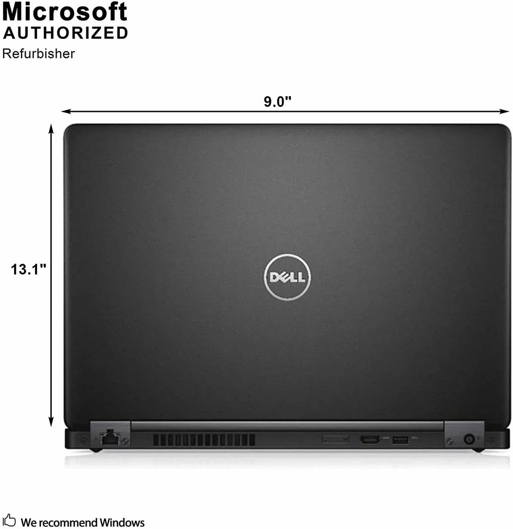USED 5480 Business Laptop, 14.0'' HD (1366 x 768) Non-Touch, 6th Gen i5-6300U, 16GB RAM, 256GB SSD, HD 520 Graphics, Windows 10 Pro