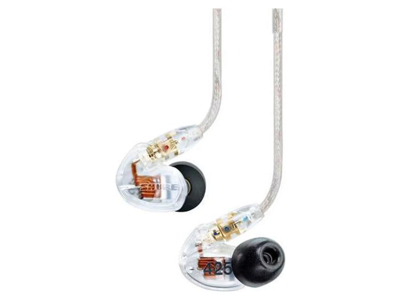 Shure SE425 Pro In-Ear Sound Isolating Dual Driver Earphones - Clear