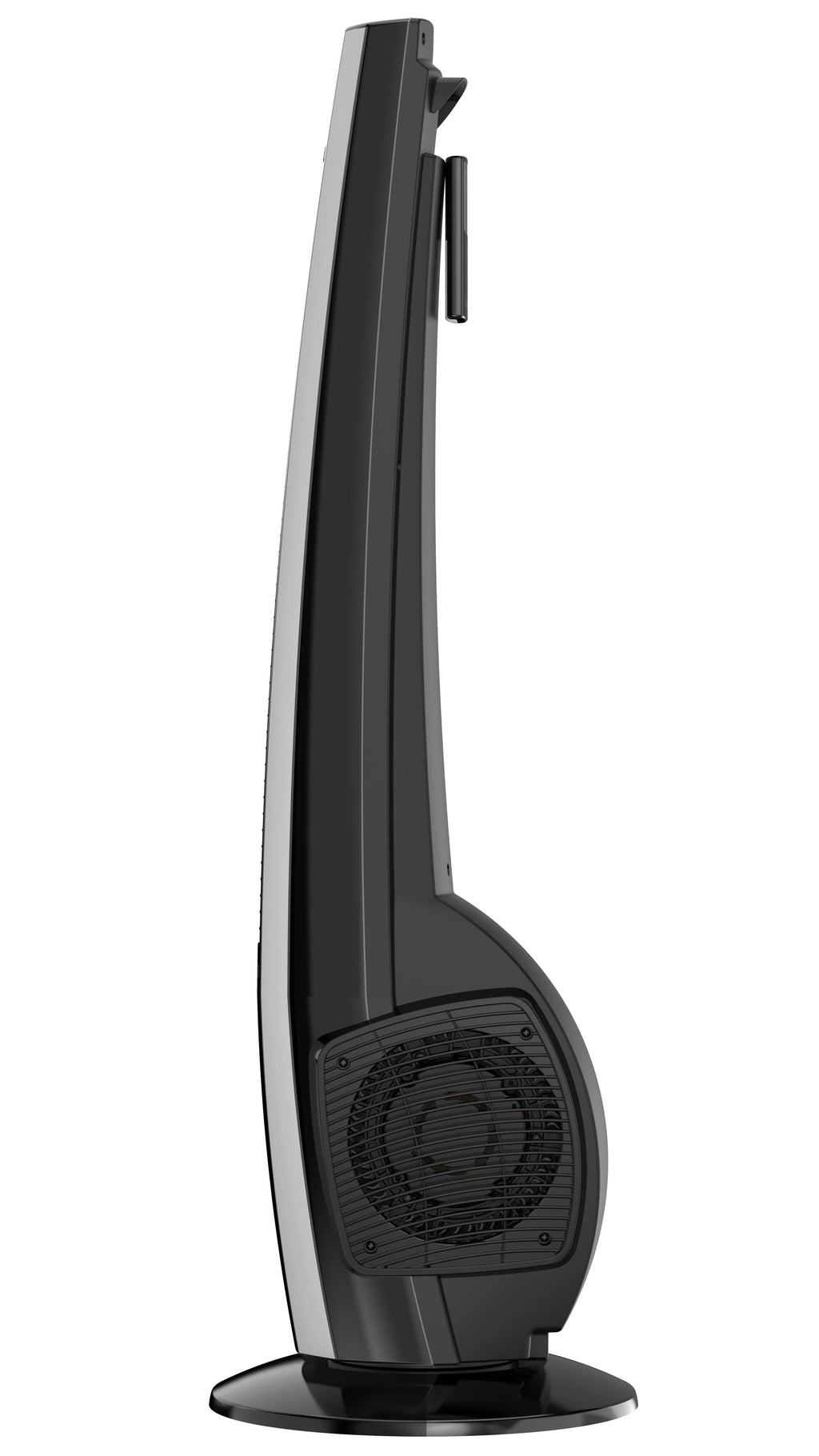 Stylish Lasko 38" 4-Speed Hybrid Tower Fan with Timer, Remote Control, Black/Silver, T38415, New