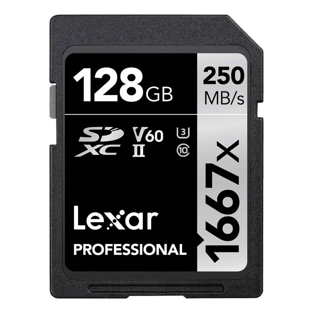 Lexar LCXEXSL128G-RNENG CFexpress Type B SILVER Series 128GB Memory Card Bundle with Professional 1667x 128GB SDXC Memory Card and LRW 520 CFexpress Type B/SD USB 3.2 Gen 2 Card Reader