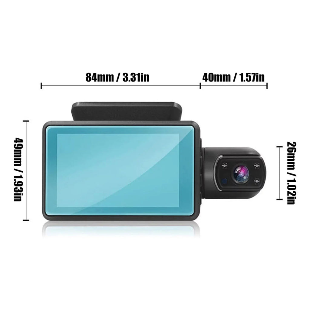 Dash Cam Front and Inside for Car, Dual Dash Cam W/32GB TF Card, HD 1080P Car Camera Dual Lens, Wide Angel DVR Car Parking Driving Recorder Night Vision Loop Recording G-Sensor - Exclusive Design