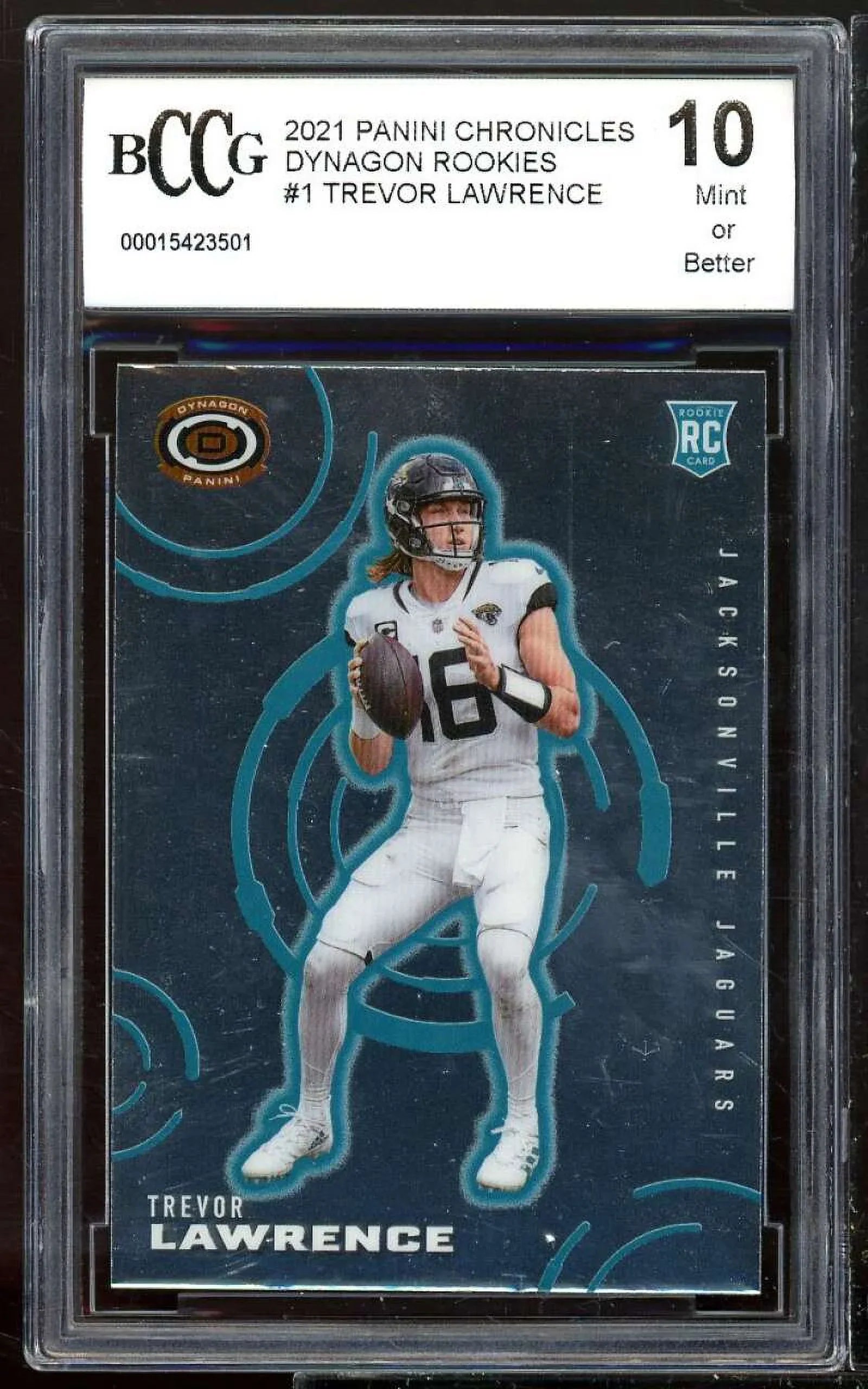 2021 Panini Chronicles Dynagon Rookies #1 Trevor Lawrence Card BCCG 10 Mint+ - Exclusive Design