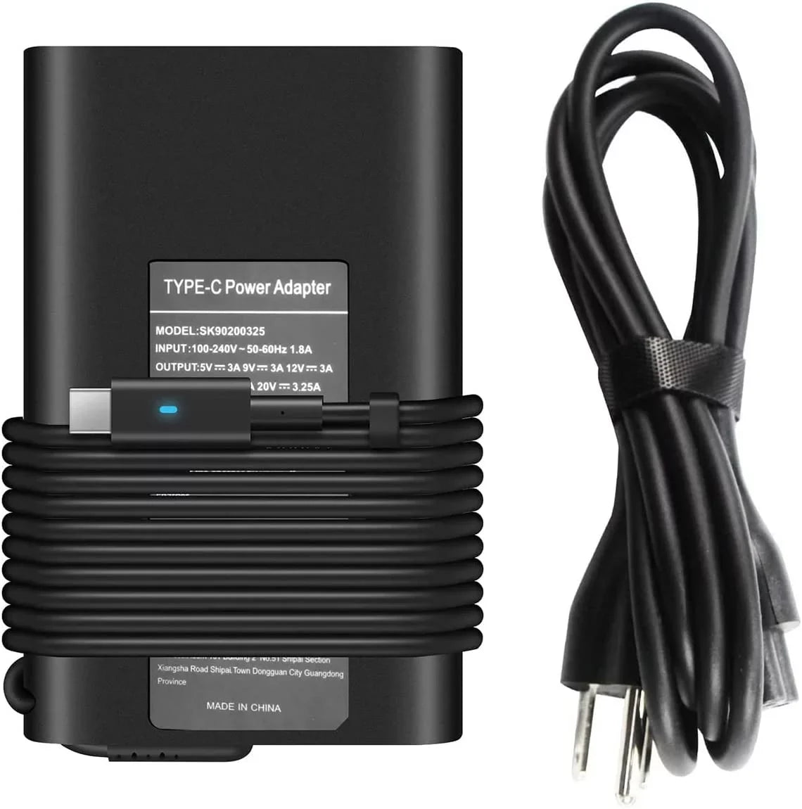 65W USB C Type C Adapter Laptop Charger for 5520 5420 5290 5285 5179 5480 5400 5310 5320 7420 7410 7370